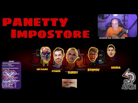 PANETTY AMONG US TUTTE LE PARTITE DA IMPOSTORE CON SURRY, STEPNY, POWER, MR FLAME, LOMBA  ECC... #2