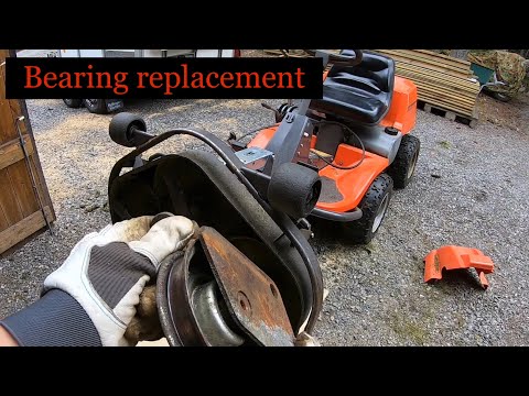 Changing a bearing in Husqvarna Rider cutting deck