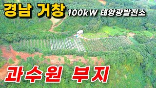 과수원 부지인 태양광발전소, 인근까지 삼상전주 인입, 24년 6월 상업운전