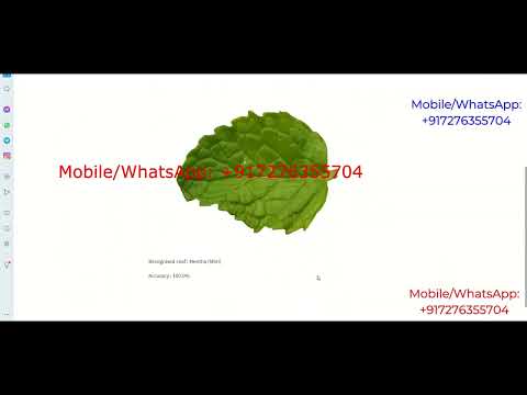 Types Of Medicinal Leaf Recognition Using Image Processing Python Project With Source Code