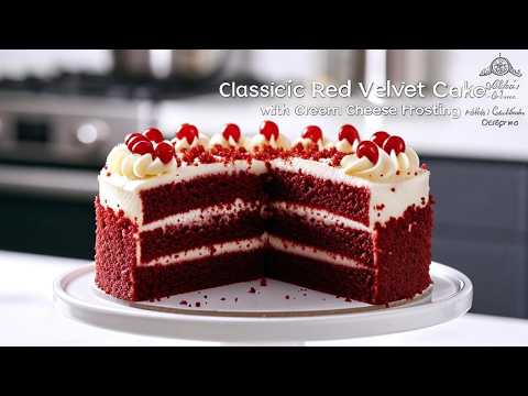 Easy Red Velvet Cake Recipe with Cream Cheese Frosting | The Best Red Velvet Cake by Afifa's Cuisine