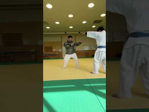 178㌢120㌔🧸前蹴りが来た時の対処法🧸#Shorts