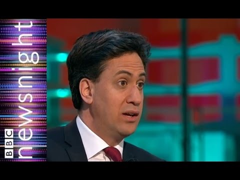 Ed Miliband on the deficit: a glass full, or empty? - Newsnight