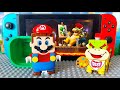 Bowser Junior S Drawings Come Alive Lego Super Mario Enters Nintendo Chasing Them Legomario