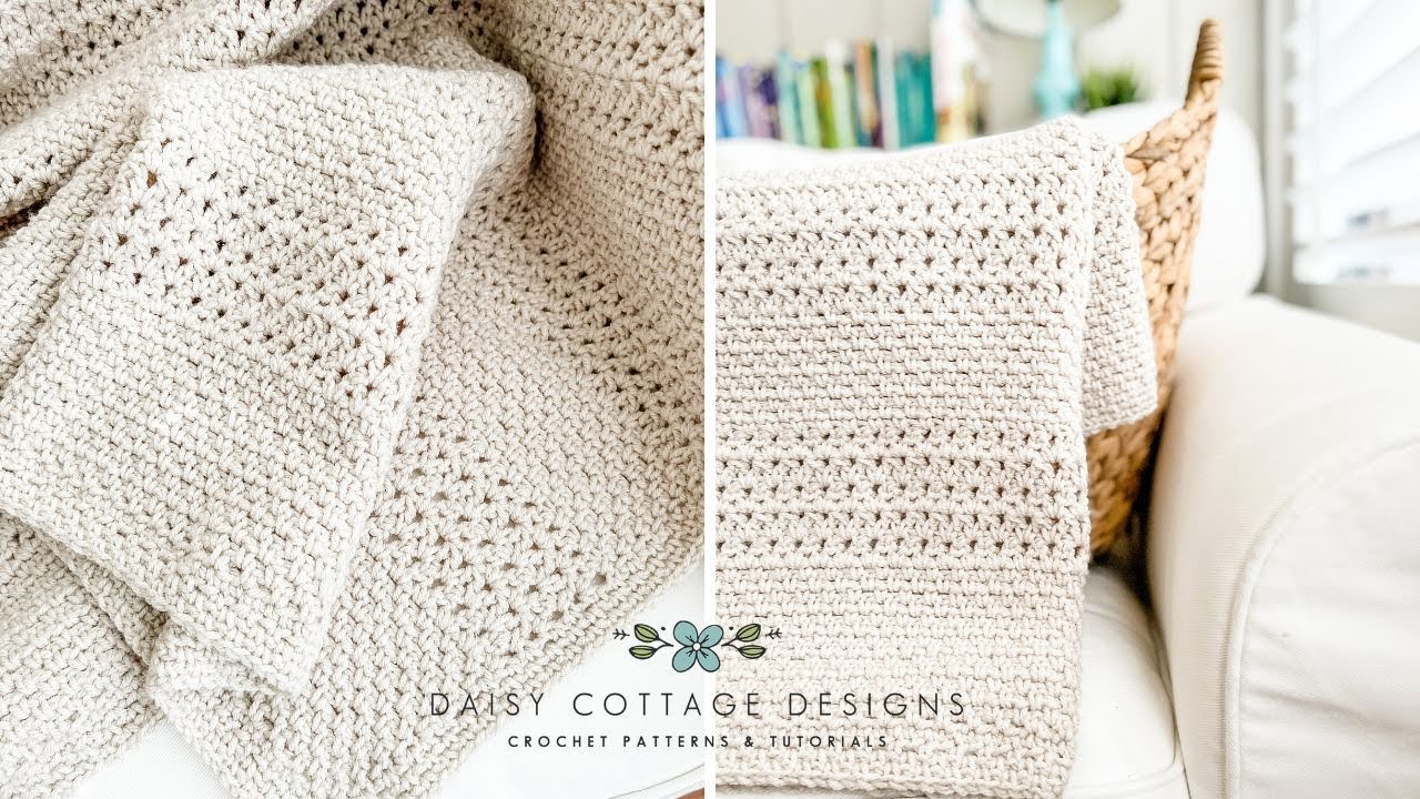 Cobblestone Pathways Crochet Blanket Tutorial