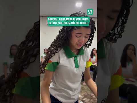 Vídeo: aluna de escola no CE pede, em cartinha de Natal, porta-retrato com foto da mãe que morreu 