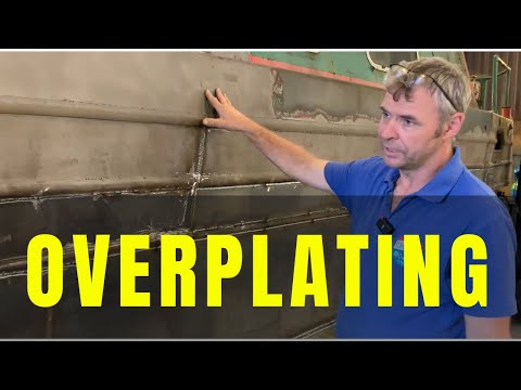 OVERPLATING | The process when the pitting of the steel is too severe.