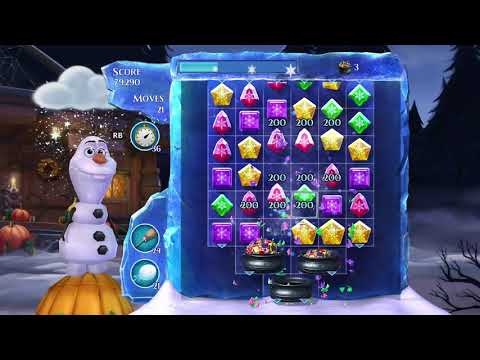 Frozen Free Fall: Snowball Fight, Summer Level 45, Walkthrough, No Power Ups, Amazing