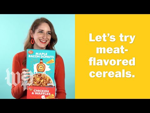 Would you eat banana creme, chicken and waffles or maple bacon donuts as your new morning cereal?
