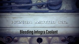 Acura Integra: Bleed your coolant.