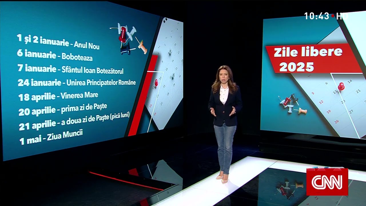 Câte zile libere vor avea românii în 2025