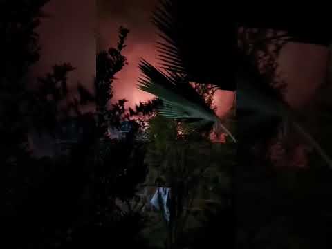 Queimada na Localidade de Ponta D'água 2 em Beberibe/Ce nesta noite de segunda feira 20/07/2026