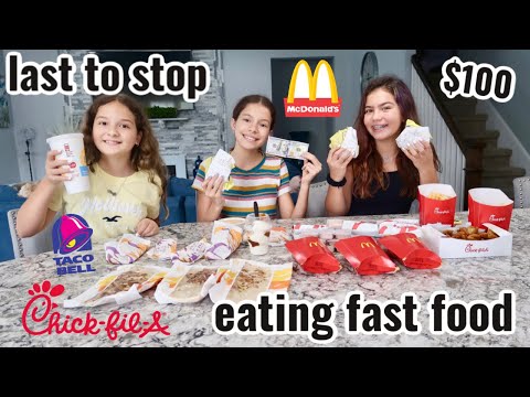 LAST To STOP EATING FAST FOOD Wins $100.00 | SISTER FOREVER