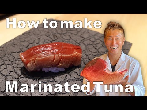 How to make Marinated Tuna Sushi by Michelin Sushi Chef