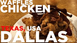 Waffles Chicken and Bacon - American Breakfast in Dallas, Texas