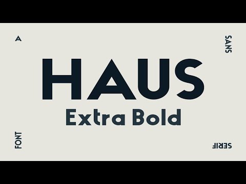 HAUS Sans Extra Bold Font Free Download