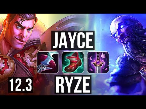 JAYCE vs RYZE (TOP) | 14/1/2, Legendary, 300+ games | EUW Master | 12.3