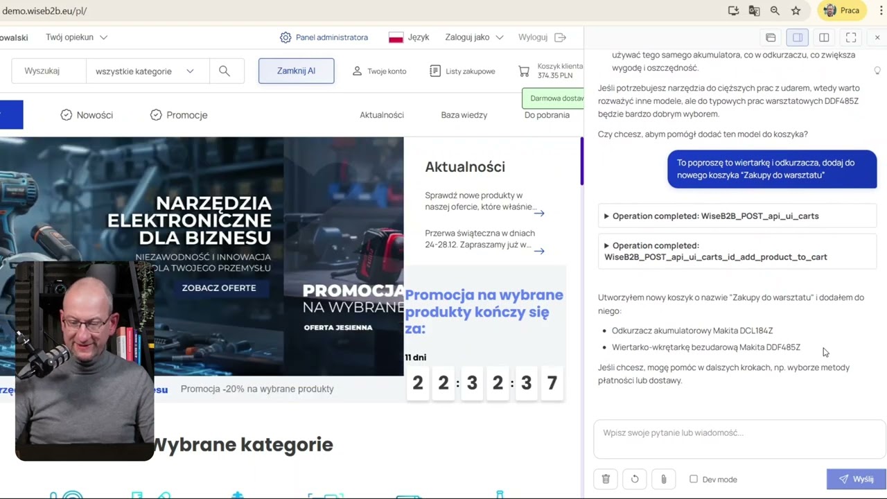 Agent AI WiseB2B – prezentacja wideo