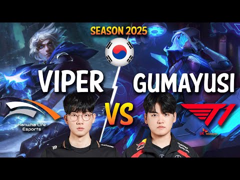 HLE Viper vs T1 Gumayusi - Viper EZREAL vs Gumayusi ASHE ADC - Patch 15.3 KR Ranked | lolrec