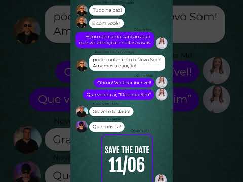 Vem aí, "Dizendo Sim" #cristinamel #novosom #alexgonzaga