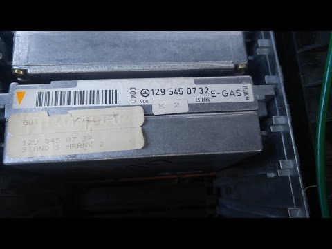 Mercedes SL500 throttle control module test. E-gas. Part 1.