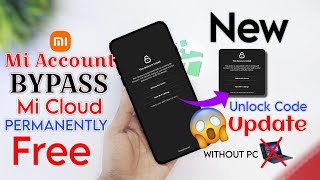 Mi Account Remove | Unlock Tool Mi Cloud Free| Solve *Activate This Device* Mi Account Bypass  Free