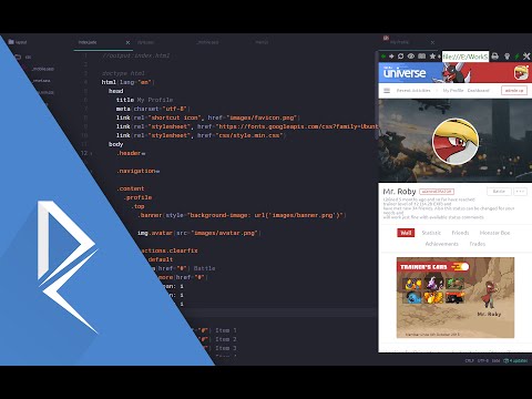 Website design/code Speed Art - Profile page [Jade, SASS, jQuery] [Atom]