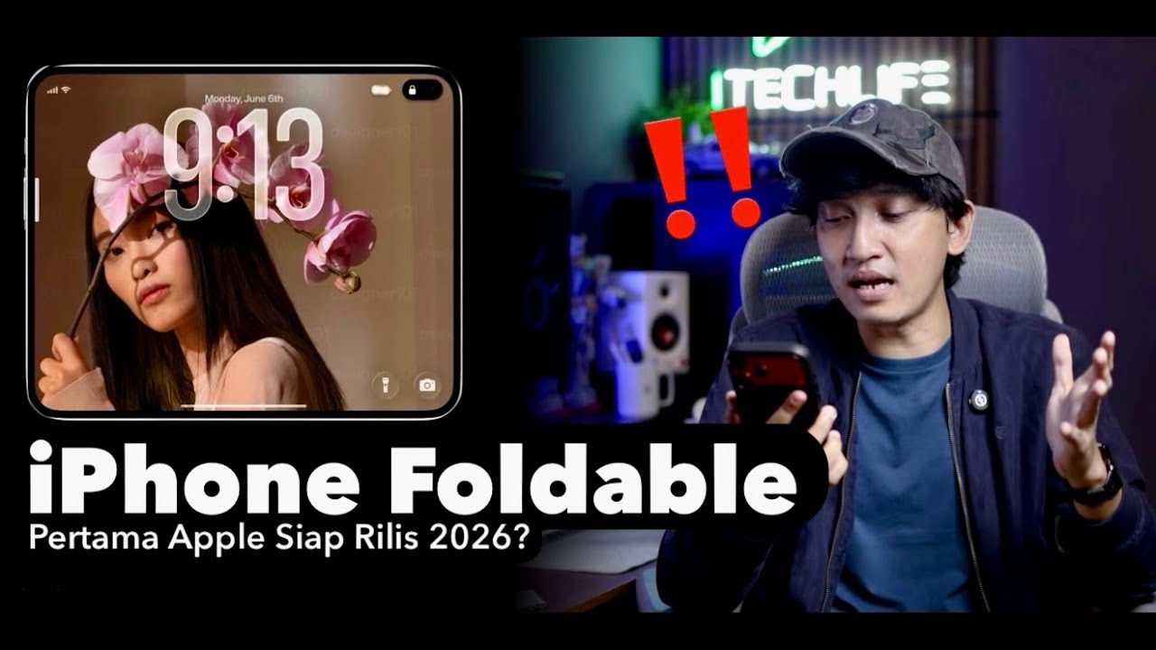 UDAH MULAI BOCOR NIH!!🔥 iPhone Foldable Pertama Apple Siap Rilis 2026?! - Bocoran Rumor Terbaru