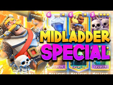 DESTROYING LEVEL 14 NOOBS ON MIDLADDER - Clash Royale