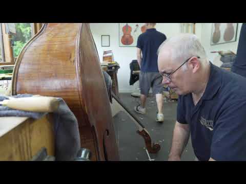 Workshop: Double Bass 4 to 5 String Conversion Ep 6, Fitting the New Neck
