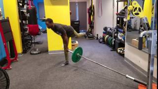 Landmine Single Leg Deadlift