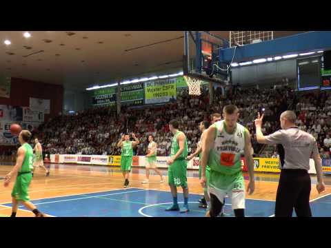 Začiatok zápasu - BC Prievidza – MBK Handlová 80:73 - 1. semifinále Eurovia SBL