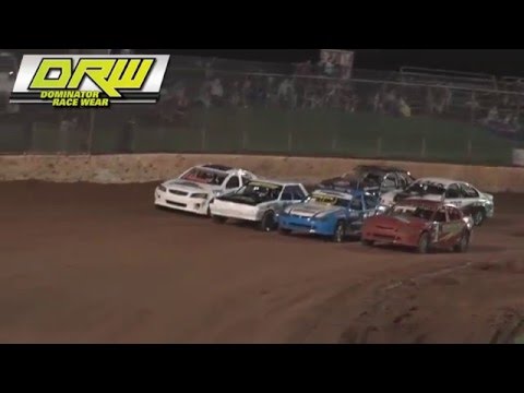 Production Sedans - A-Main - Queensland Title - Kingaroy Speedway - 02.04.16