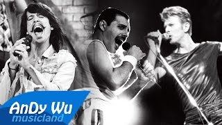 David Bowie &amp; Queen &amp; Eric Nally - Under Pressure / Downtown (feat. Ryan Lewis &amp; Macklemore)