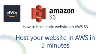 How to host a static website on AWS S3 | Host your static website on AWS S3 in 5 minutes