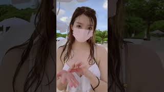 水着OLのかわいいダンス！