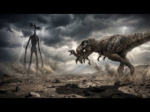 T-Rex vs Siren Head Part 2 – Epic Monster Fight in the Dark Forest