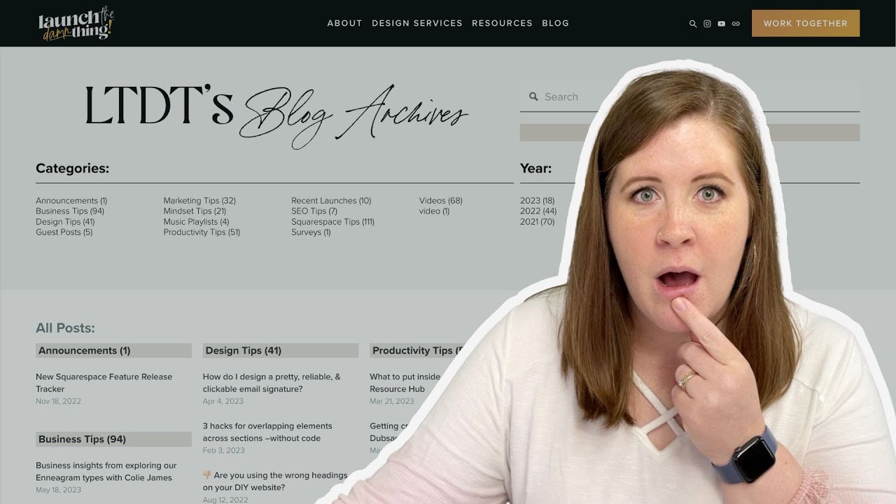 How to build Blog Archives in Squarespace –without paid plugins! | #BuildWithMe