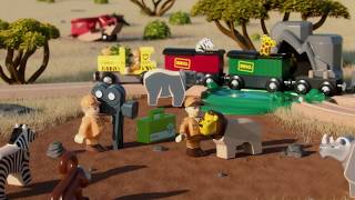 BRIO® WORLD Circuit de train grand safari bois 33960