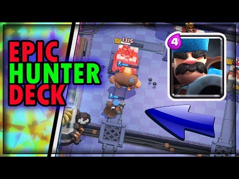 EPIC HUNTER DECK | CLASH ROYALE | BEST GIANT HUNTER DECK IN THE CURRENT META | REACH ARENA 11 or 12