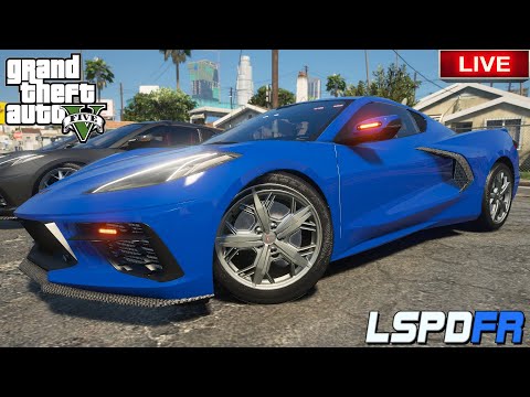 GTA 5 LSPDFR - Unmarked 2020 C8 Corvette - NEW CALLOUTS!!! (NVE)