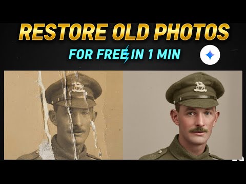 How to  Restore Old Photos with Gemini AI NANO BANANA for FREE !