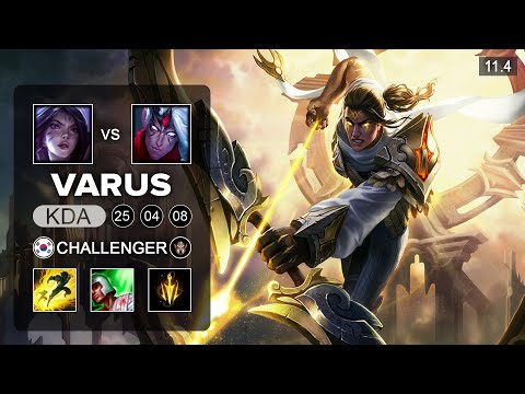 Varus ADC vs Kai'sa - KR Challenger Patch 11.4