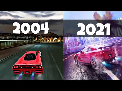 Evolution of Asphalt games (2004 - 2017)