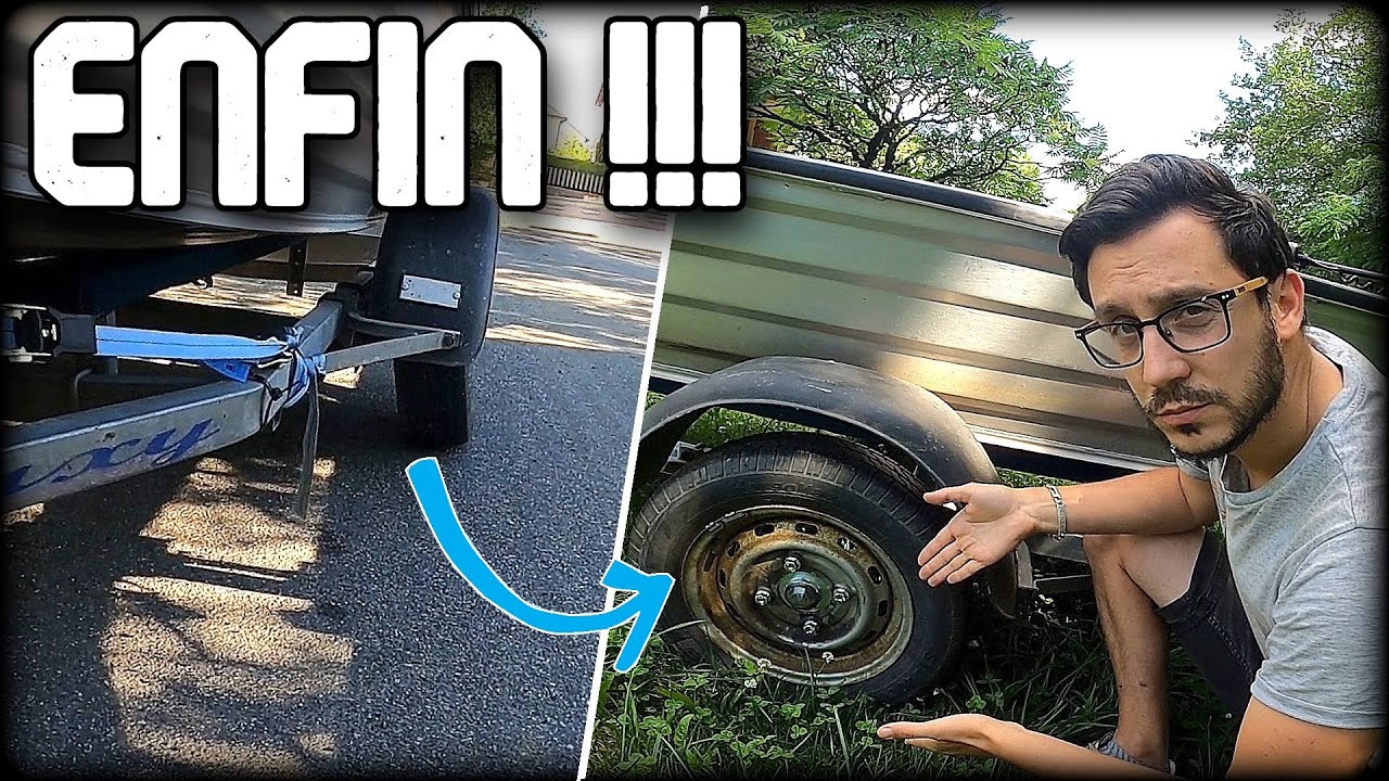 ENFIN !!!! Comment réparer un essieu de remorque 🔥