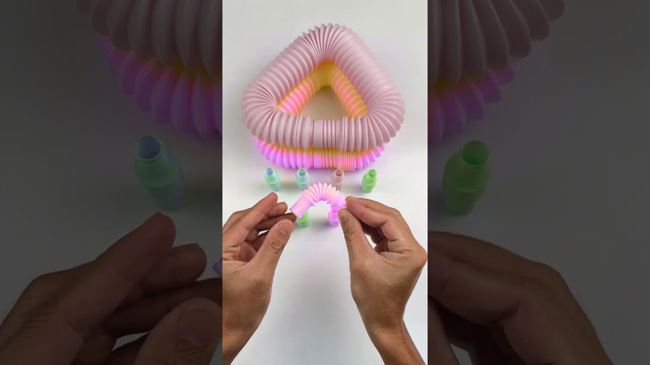 🤖 ASMR Estilo Robot con Pop Tube | Sonidos Satisfactorios y Relajantes 🎧 #asmrsound #shorts