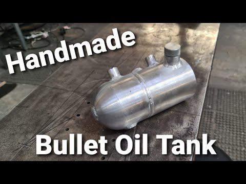 Bullet Oil Tank! Shell Shaped Aluminium #Workshop #MakingStuff #setup #manualmachining #Triumph