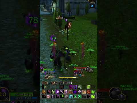 Midnight demonology warlock vs rank 1 feral -  #worldofwarcraft #midnight
