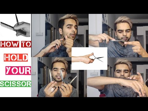 Scissor holding technique | Hair scissor position