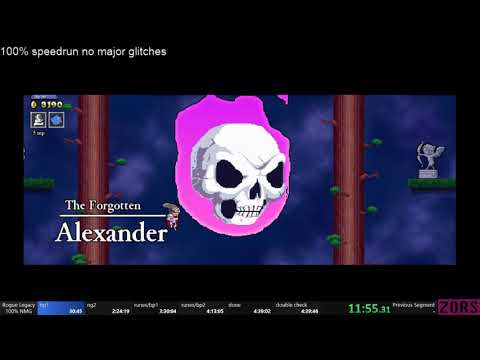100% No Major Glitches speedrun World Record (08/11/17) - 4:09:55 [Rogue Legacy]